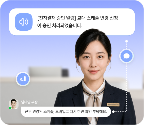 다우오피스HR 호텔업 운영 관리 화면 소개 이미지